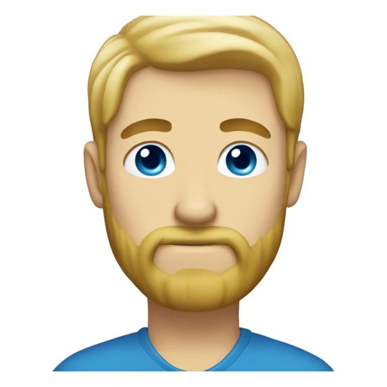 blond hair and blue eye man with a beard sticker