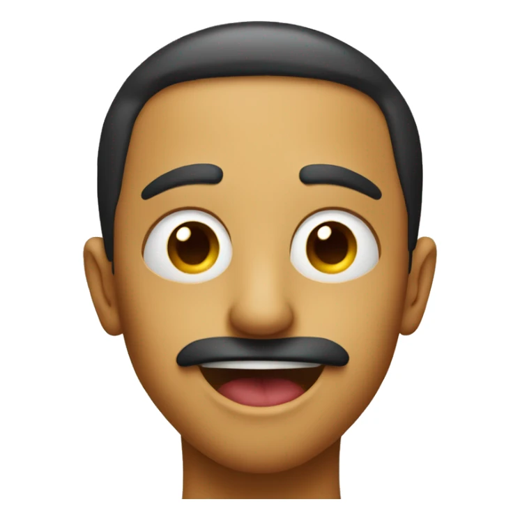 X eyes with tongue out  sticker