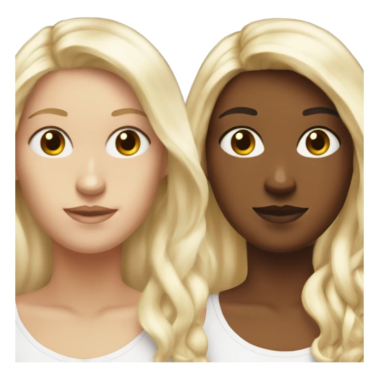 White irl with split dye hair. One side blonde, one side reddish brown sticker