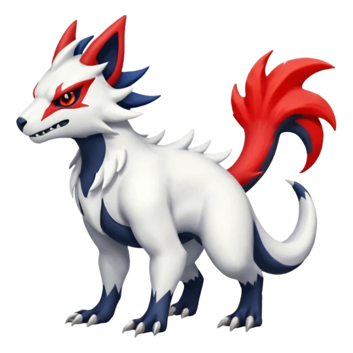 Absol-Salandit-Zangoose-Fusion (full body) sticker