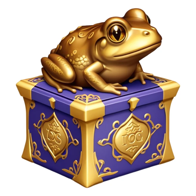 Chocolate frog box sticker