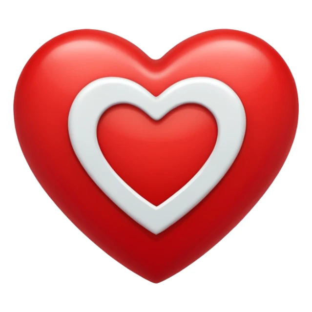 un corazon rojo con una f en el centro sticker