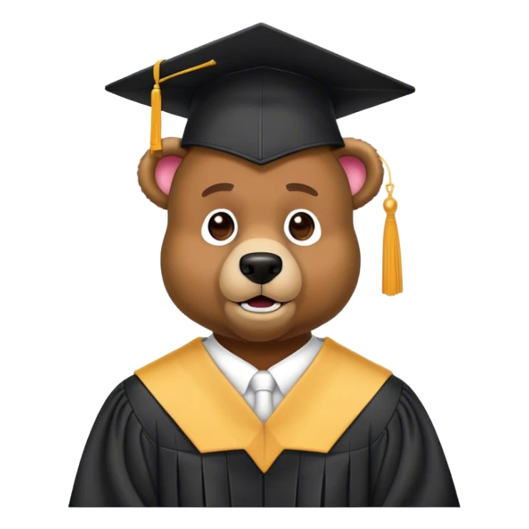 Kanye west graduation bear with his jaw dropped  sticker
