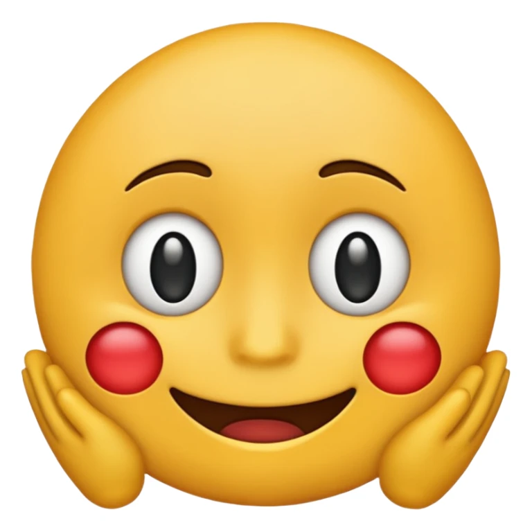 A emojis that has a smile but a sad face in the back sticker