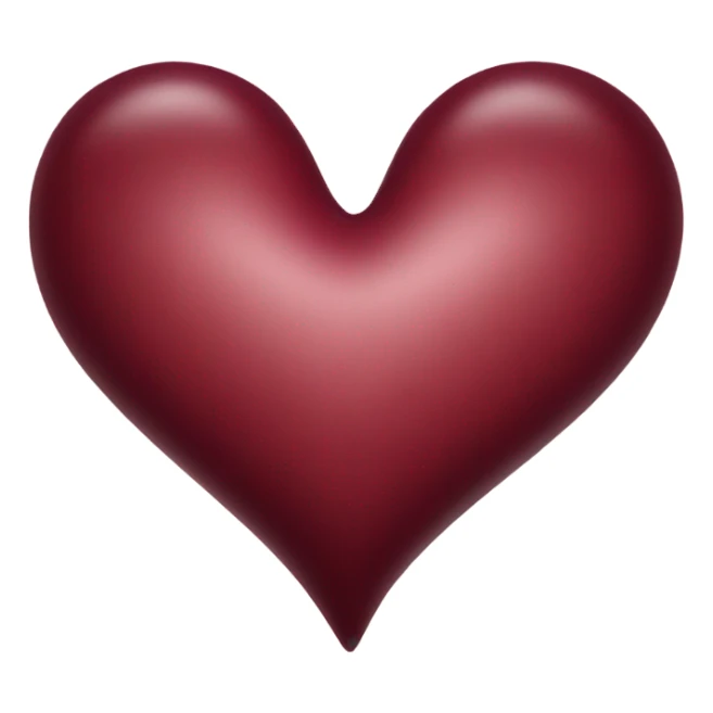 burgundy heart with the inscription AIW sticker