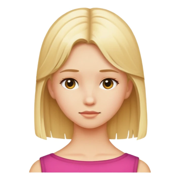 Blond girl back of head  sticker