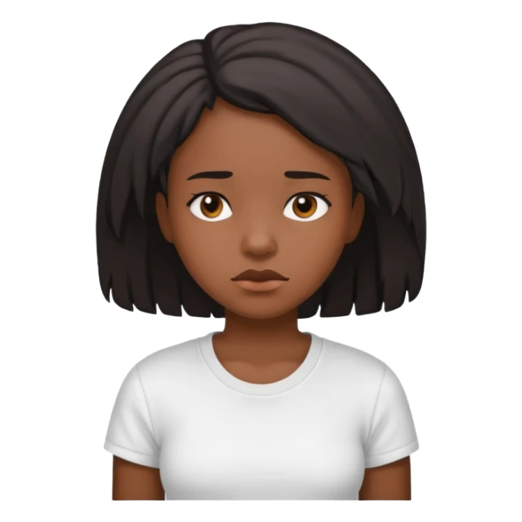 black girl tired sticker