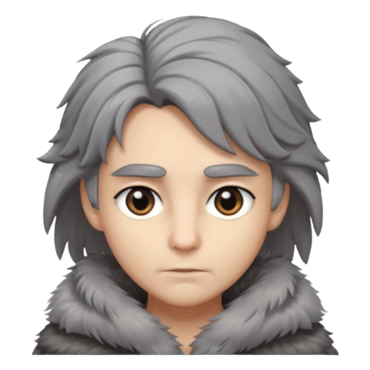 Malinous croisé, copuleur grise, yeux gris et poils mi long sticker