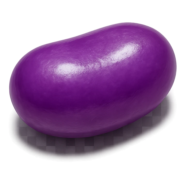purple jellybean sticker