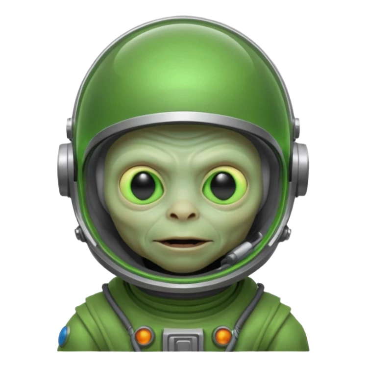 Neon gollum with a space helmet on sticker