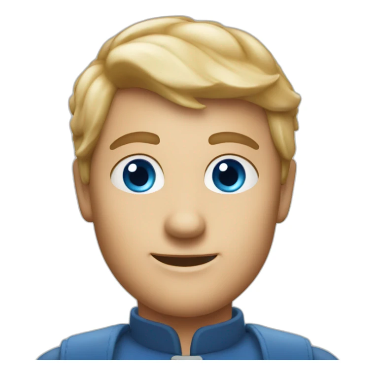 a nordic pizzaiolo with blue eyes sticker