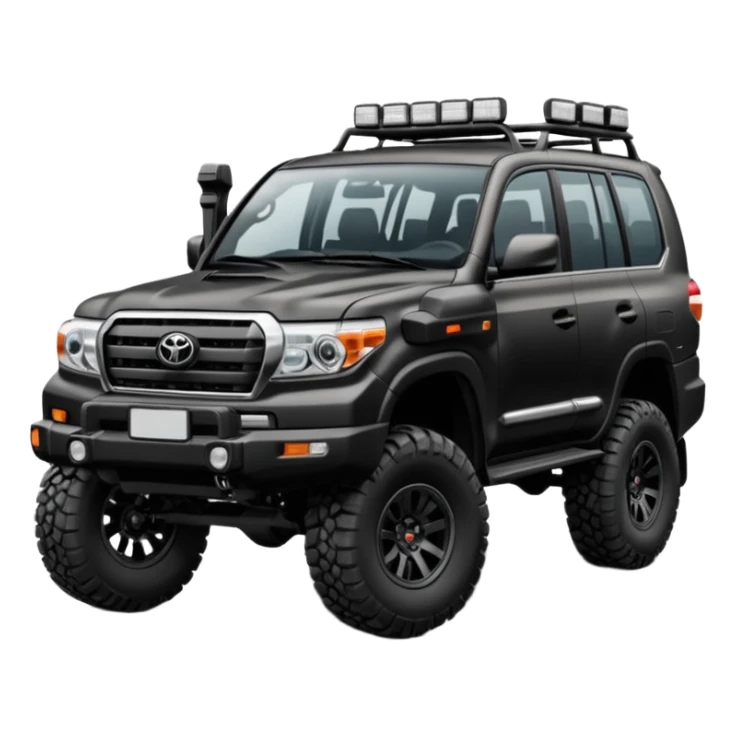 New Toyota landcr black color modified sticker