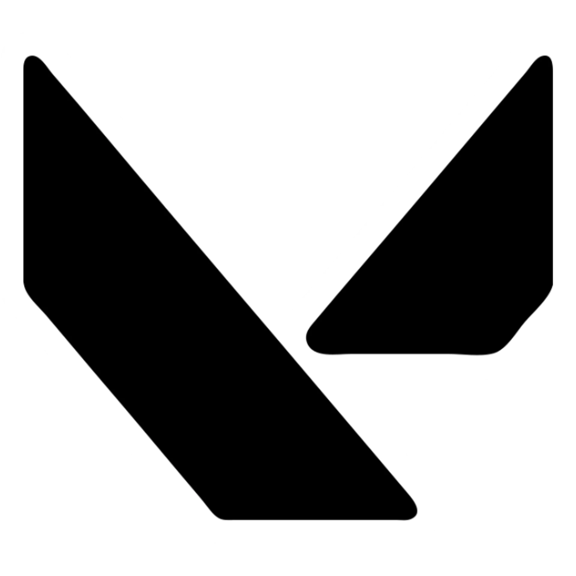 Valorant logo with the letter V sticker