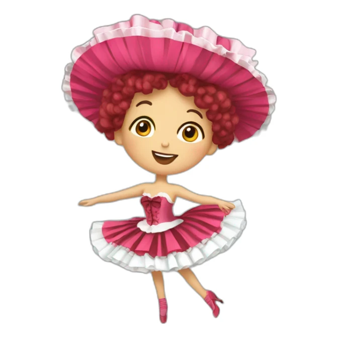 La goulue french cancan sticker