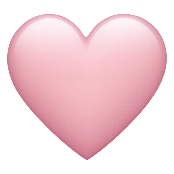 light pink heart sticker