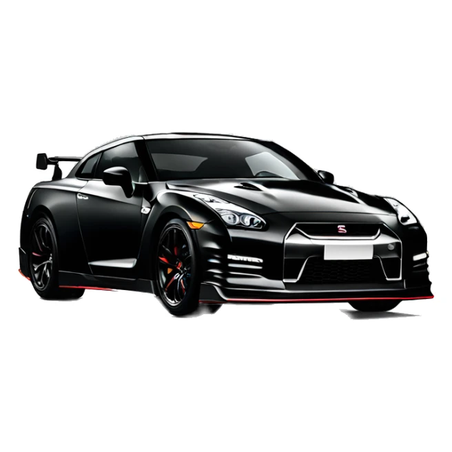 Nissan gtr r 35 black sticker