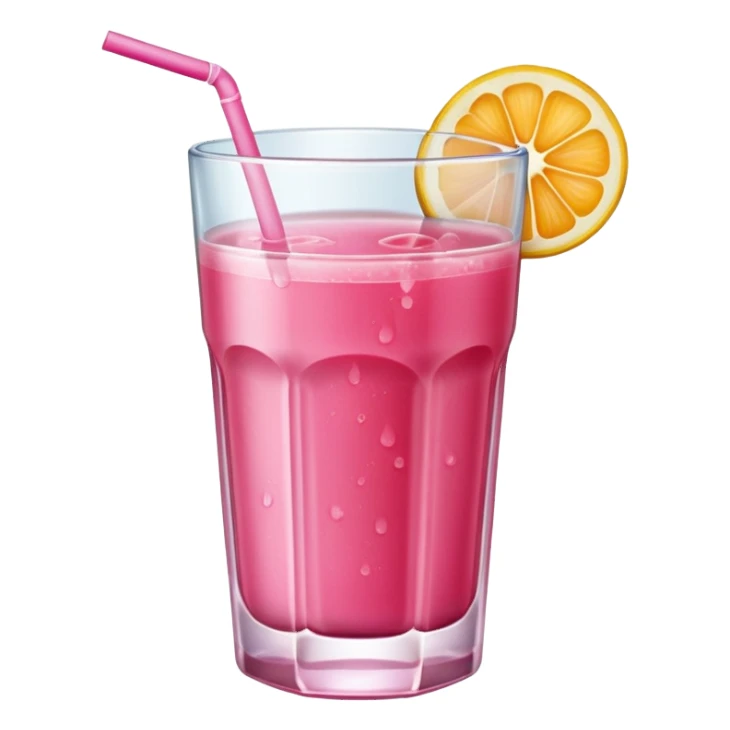 Make a glass of pink juice  sticker