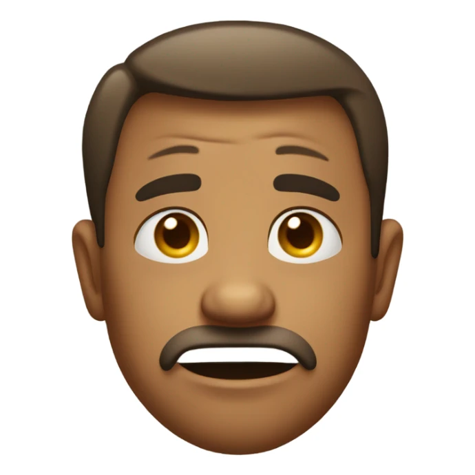 😮‍💨 emoji like this but showing more dissatisfaction  sticker