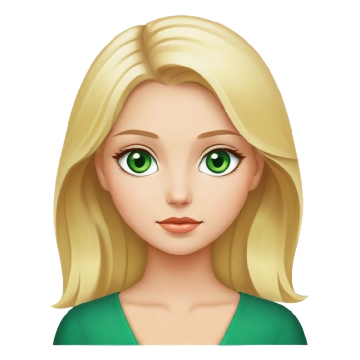 blonde green eyed beautiful elegant girl  sticker