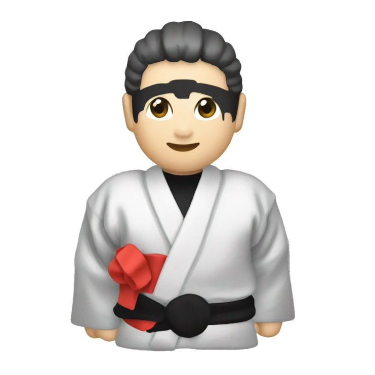 Kimono de karate color negro  sticker