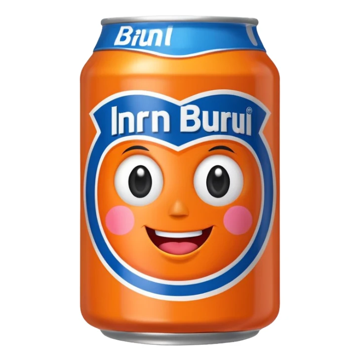 pregnant Irn Bru can emoji, cheerful and cute, apple style sticker