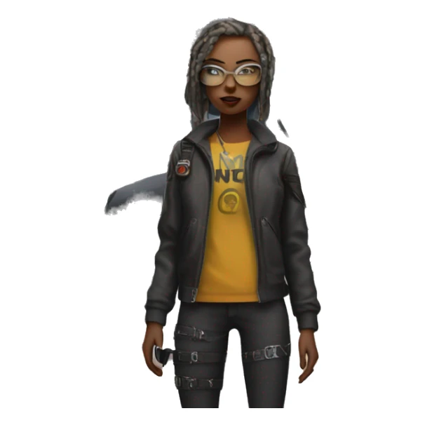 cyber punk in front house with a helicopter  sticker