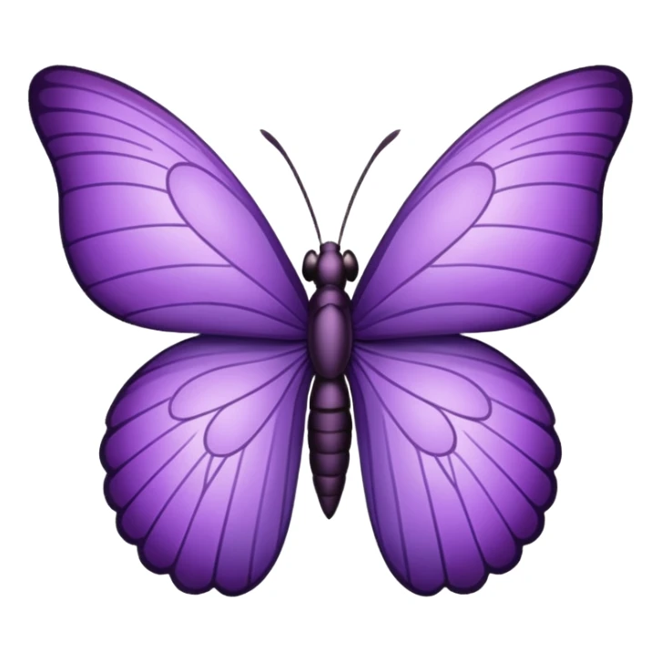 Emoji de mariposa lila sticker