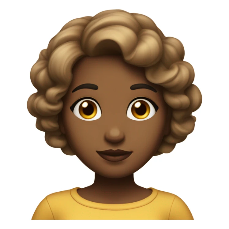 A voluminous girl sticker