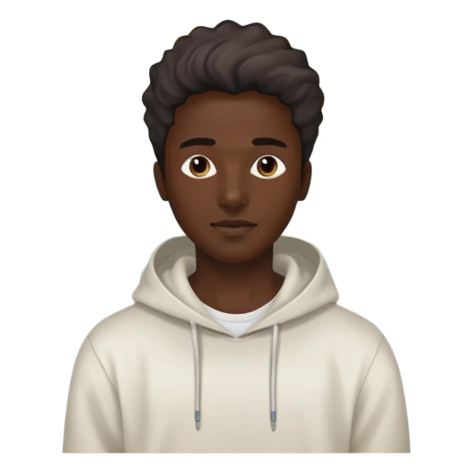 Male profile with casual streetwear clothing elements, radiating creative energy waves, ethereal style inspiration glow sticker