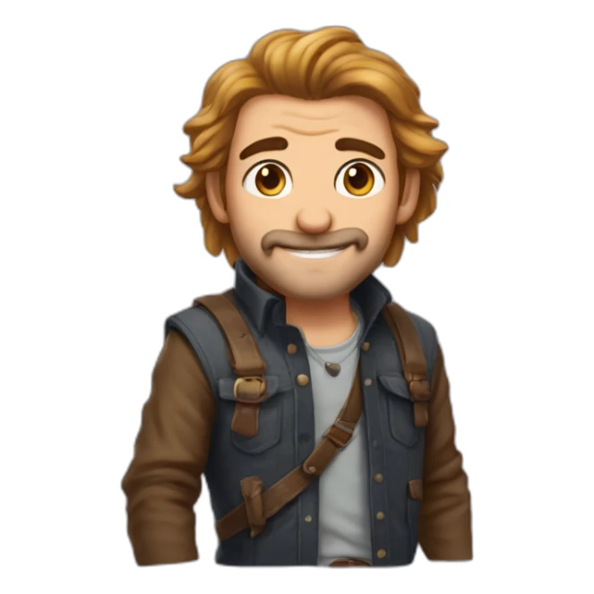 Leon con cara de raton y patas de tejon sticker