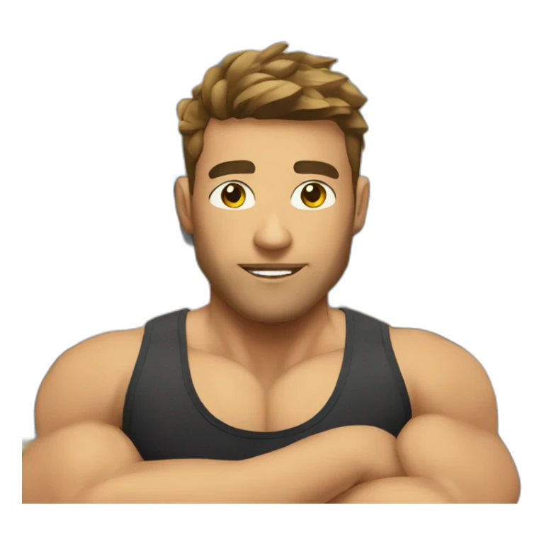 persona en el gym sticker