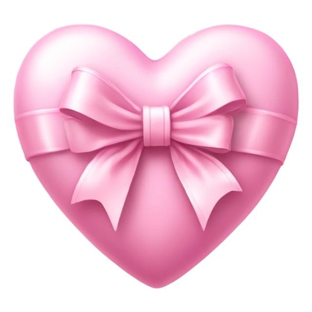 super light pink heart with a light pink bow in the right corner but make it realistic  sticker