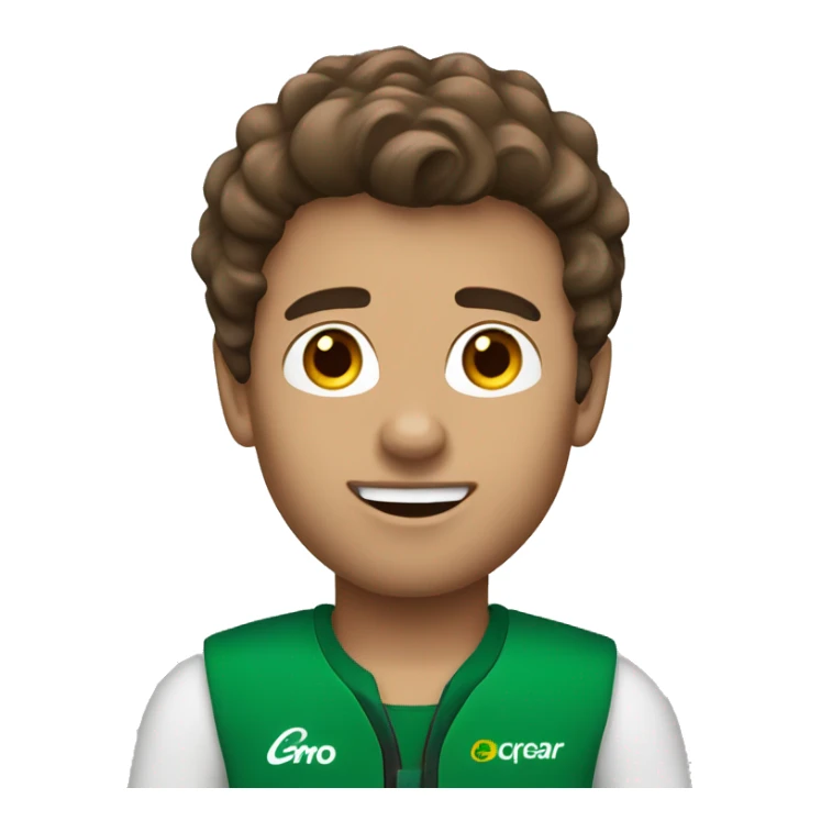 Europcar boy brown hair sticker