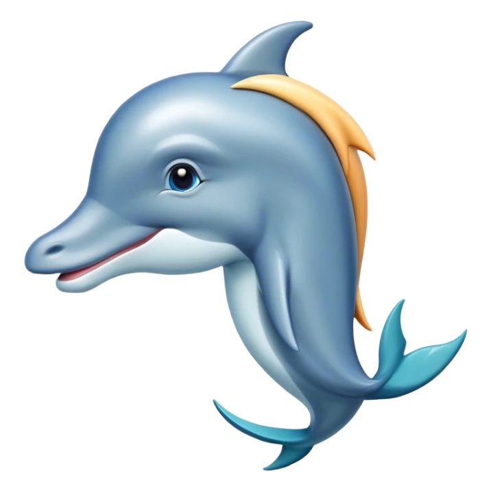 Horse head with dolphin body sticker