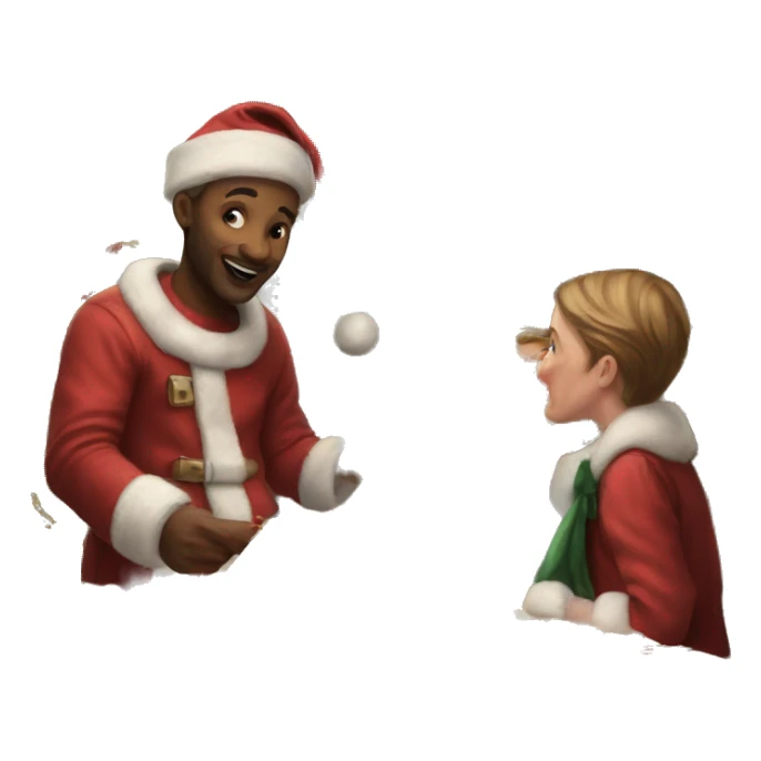  painting christmas in a cokie sticker