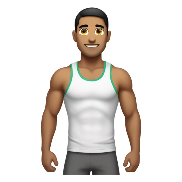 Healthy fit Latino dude sticker