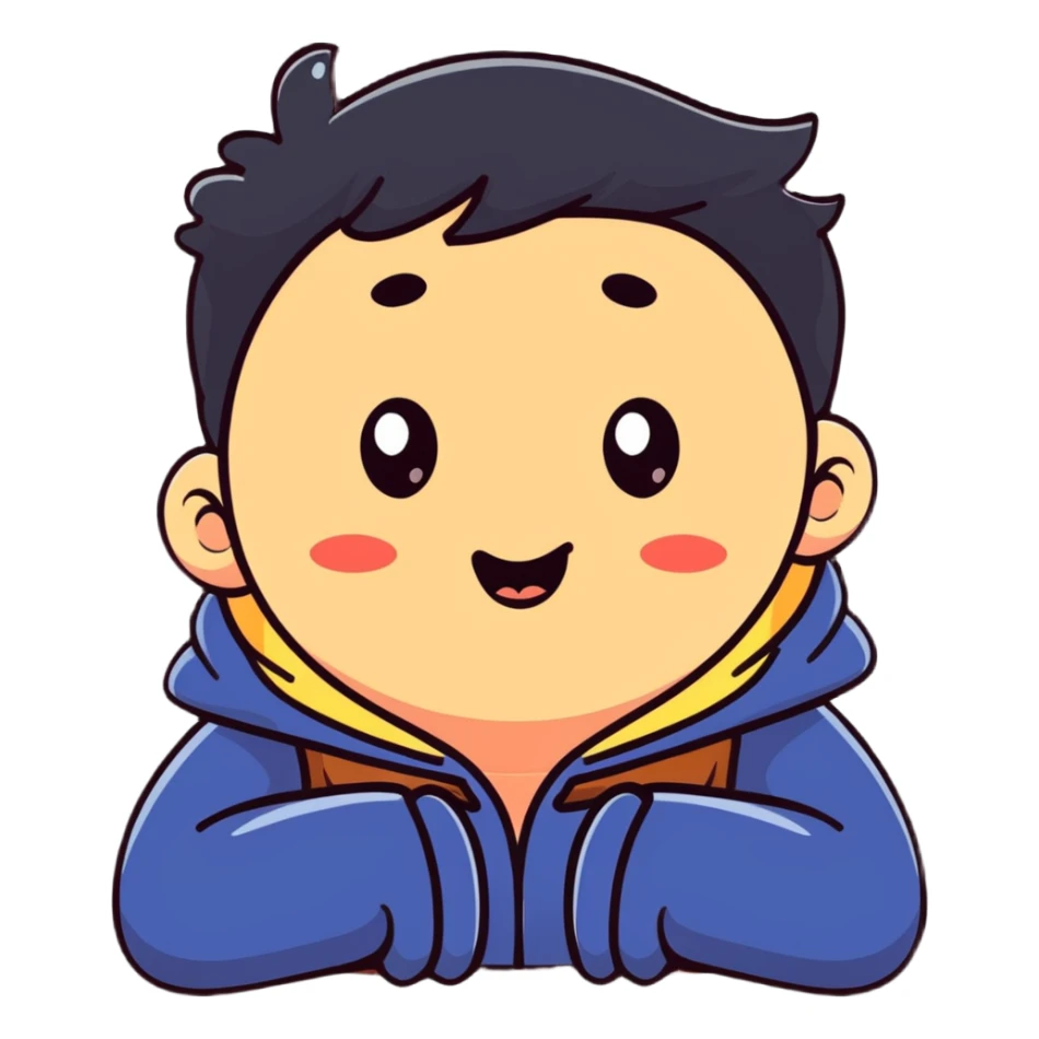 person with bulging eyes, puffed cheeks, hands on neck, cartoonish, funny expression, slapstick style sticker