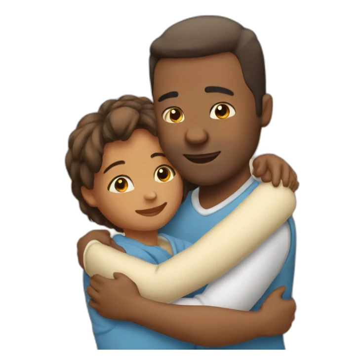 Hug kind and adult sticker