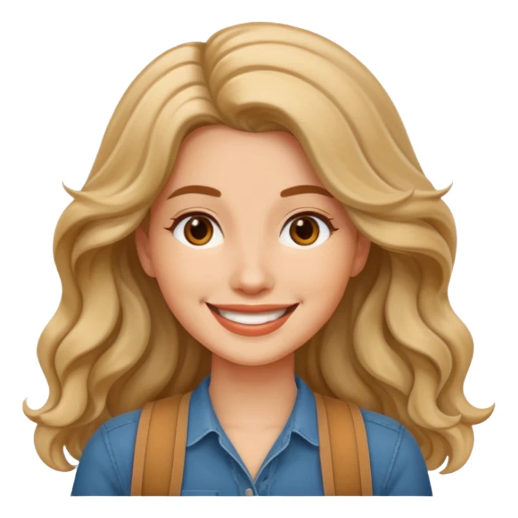 digital nomads long wave hair woman  sticker