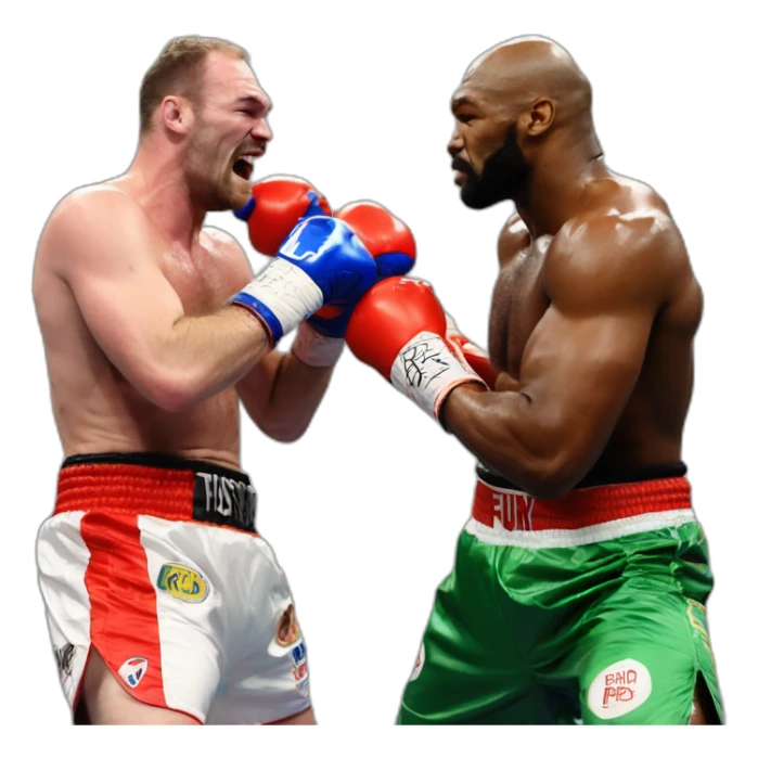 Francis nganou vs Tyson fury sticker