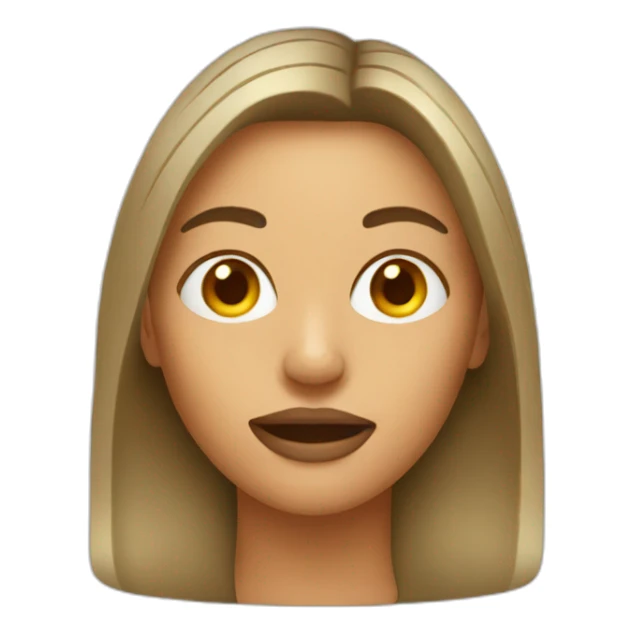 woman with glue in face sticker