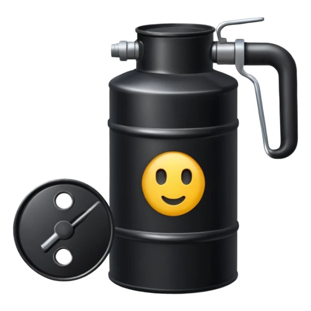create a realistic canister of oil sticker
