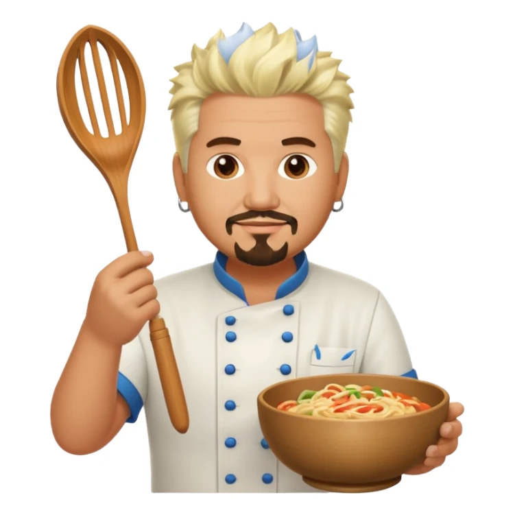 gut fieri chef holding whisk and bowl sticker