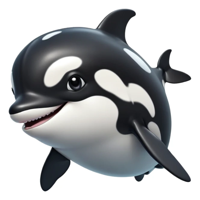 cinematic-comical-orca-portrait-emoji,-head-tilted-dramatically-with-an-exaggeratedly-shocked-expression,-featuring-a-sleek-black-and-white-body-with-wide,-comically-expressive-eyes-full-of-playful-disbelief-and-animated-flippers,-simple sticker