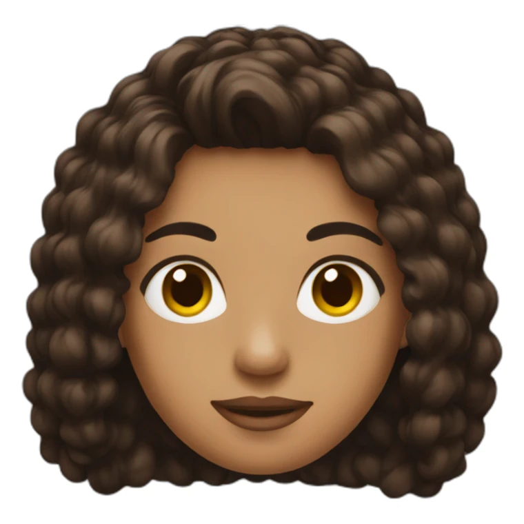 Dit with black and Brown hair sticker