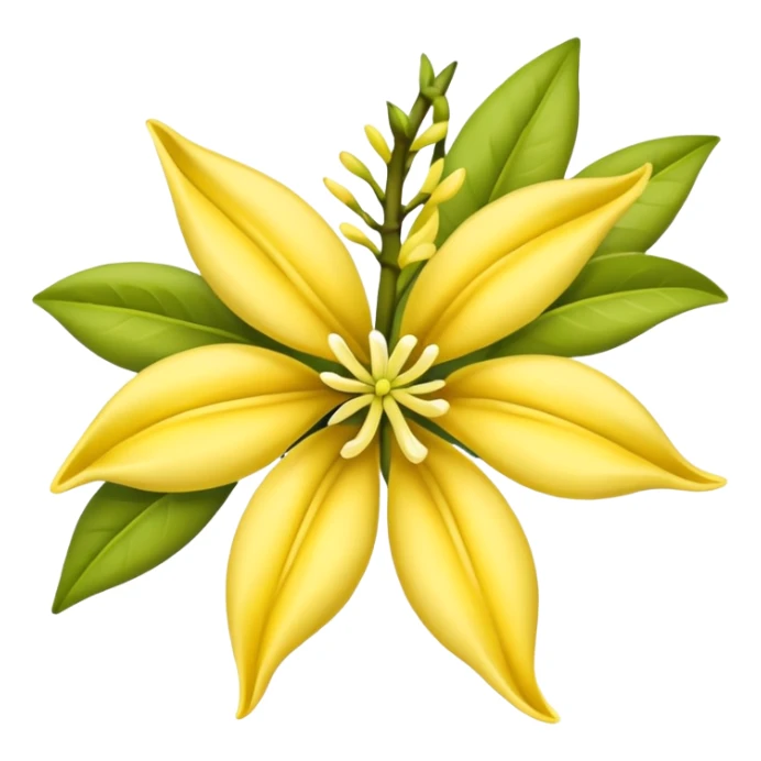 ylang ylang flower sticker