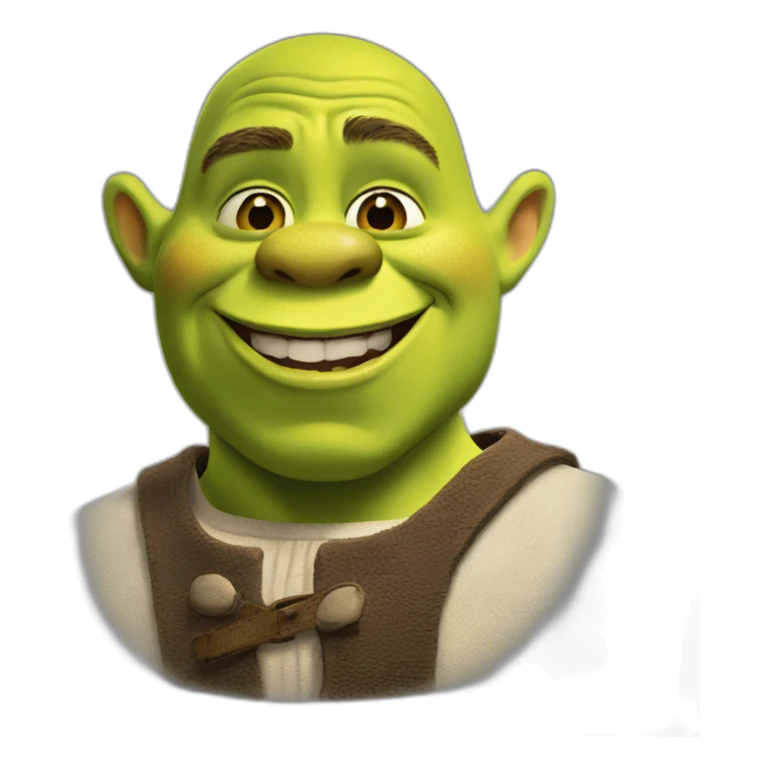 Shrek qui fait un bisou sticker