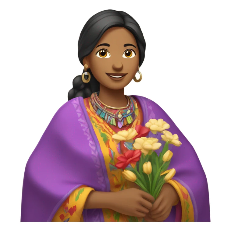 Peruvian woman in love sticker