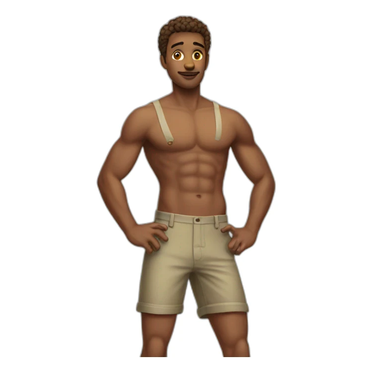 showjoe wearing shorts sticker