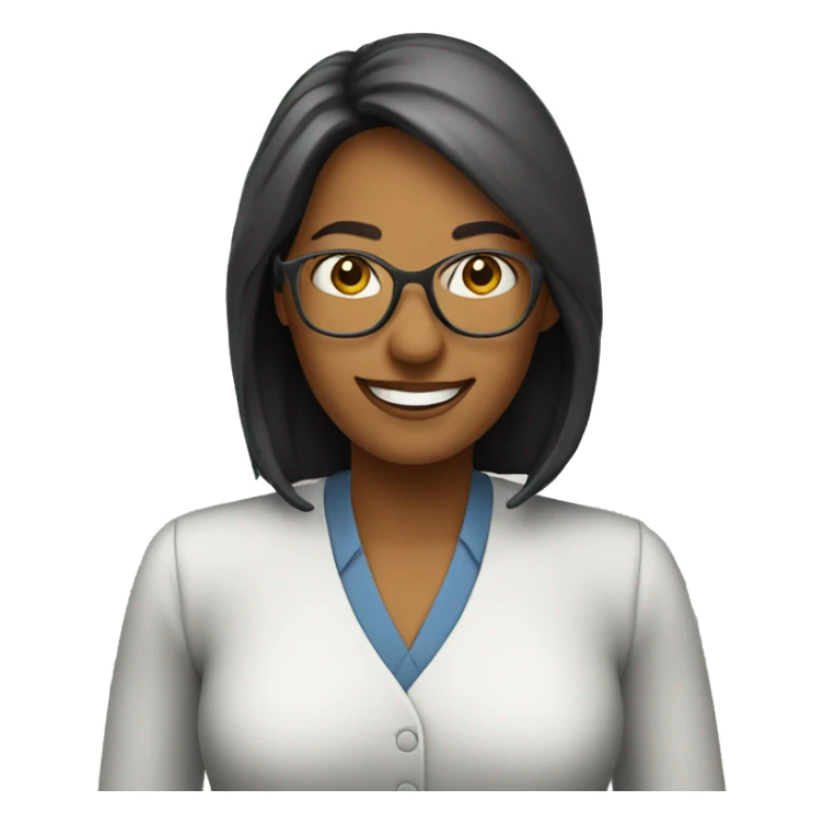 Teacher woman happy sticker